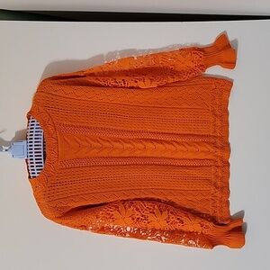 KAKACLO Bright Orange Knit Sweater